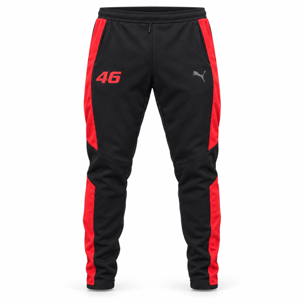 Pantaloni neri e rossi del completo Tracksuit Nabi N°46